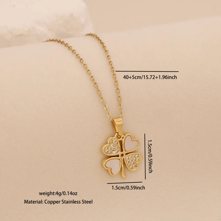 18K Gold Plated Cross & Butterfly Pendant Necklace Average Size Gold 2# Flowers