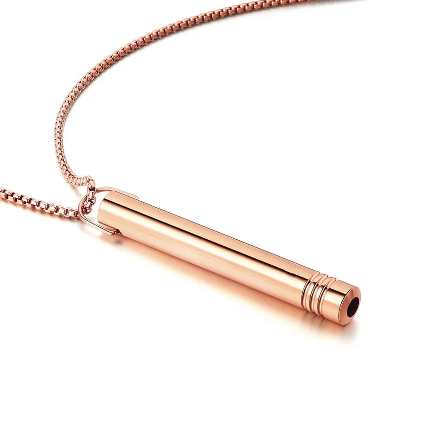 Stainless Steel Meditation Whistle Necklace
