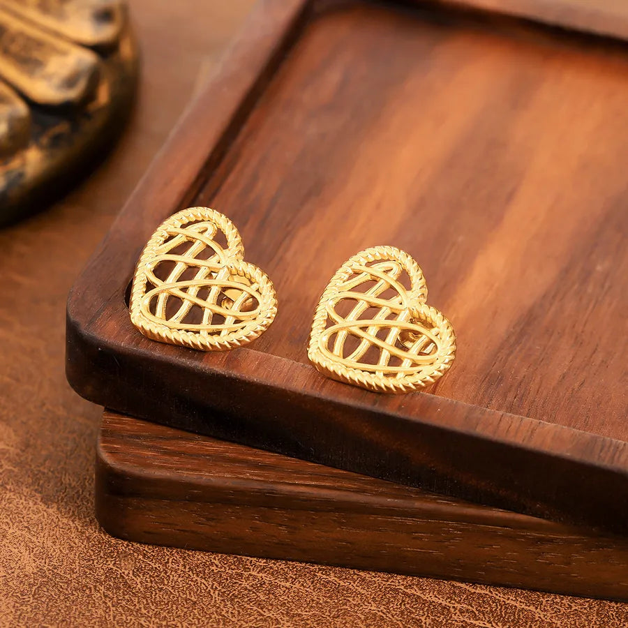 Vintage Sunflower Half Stud Earrings 1#【E1602-A】-Single Earring