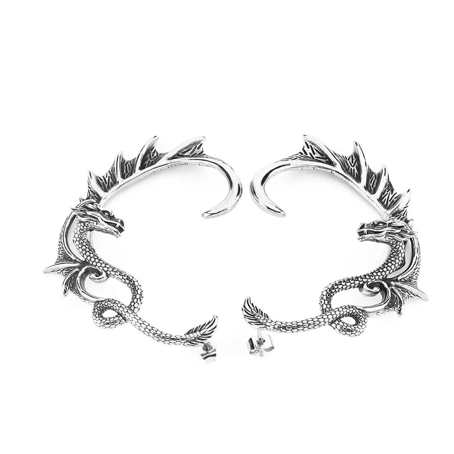 Unisex Stainless Steel Dragon Ear Cuff