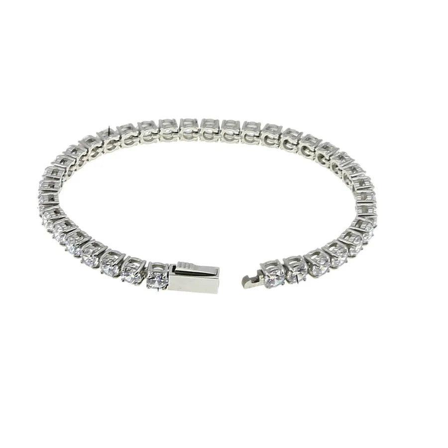 Zircon Tennis Chain Bracelet – Titanium Steel