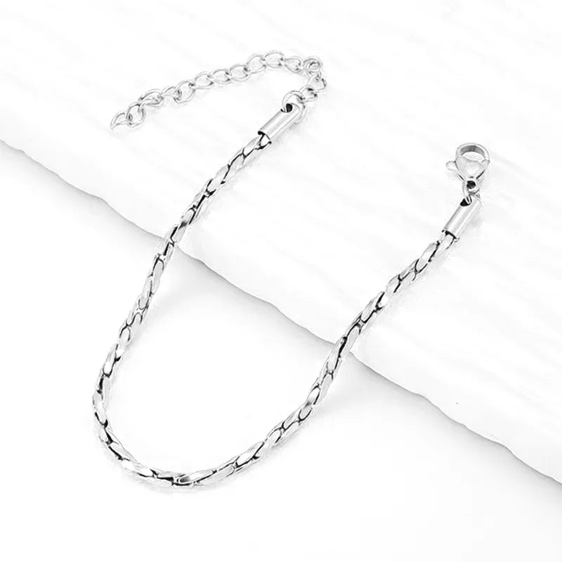 Gold Plated Snake Bone Bracelet – Unisex Geometric