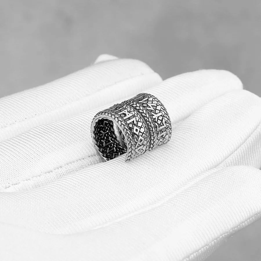 Viking Runes Titanium Steel Clip-On Earrings