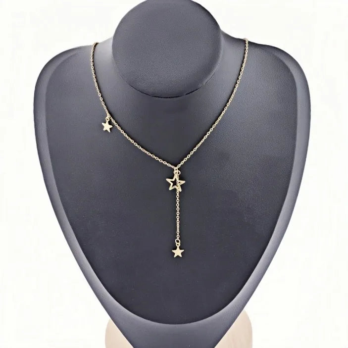 Gold Layered Starfish Pendant Necklace