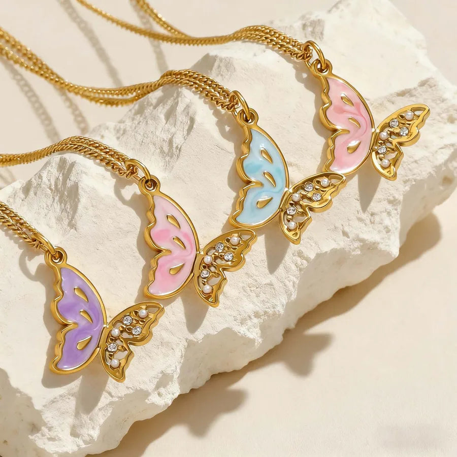 Elegant Butterfly Pendant Necklace for Women