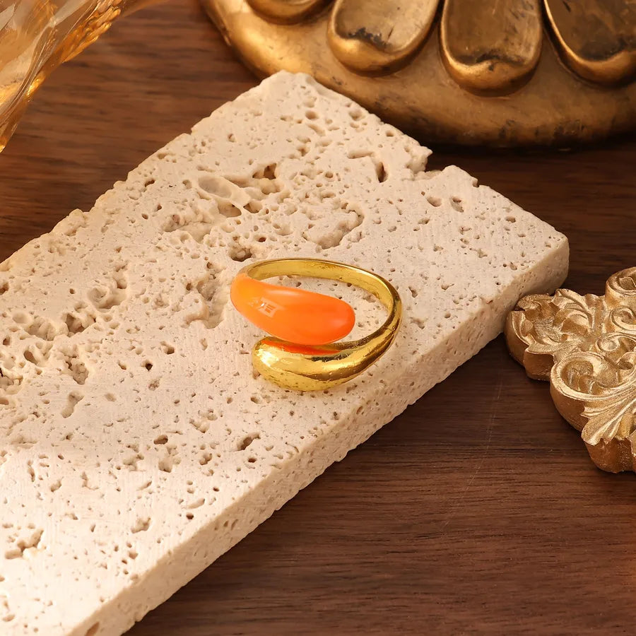 Women's Geometric Open Titanium Steel Ring