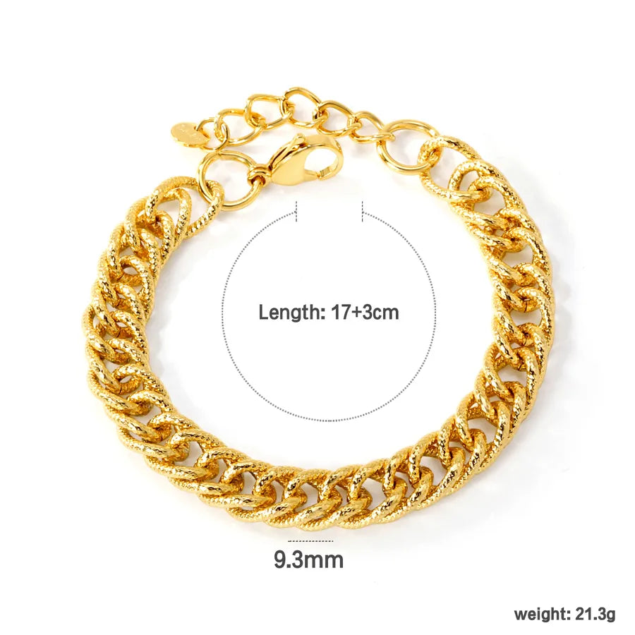 Geometric Stainless Steel Bracelet for Women BR278801G