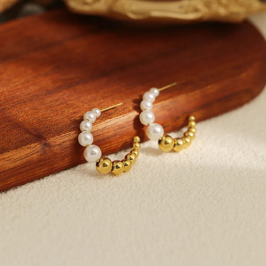 Minimalist Geometric Stainless Steel Hoop Earrings