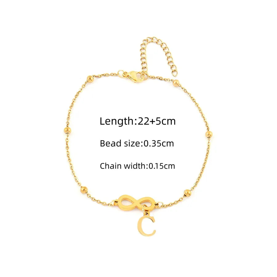 Gold Infinity Anklet – 18K Plated Stainless Steel Gold C