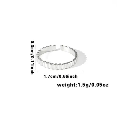 Titanium Steel Fish Tail Ring for Women