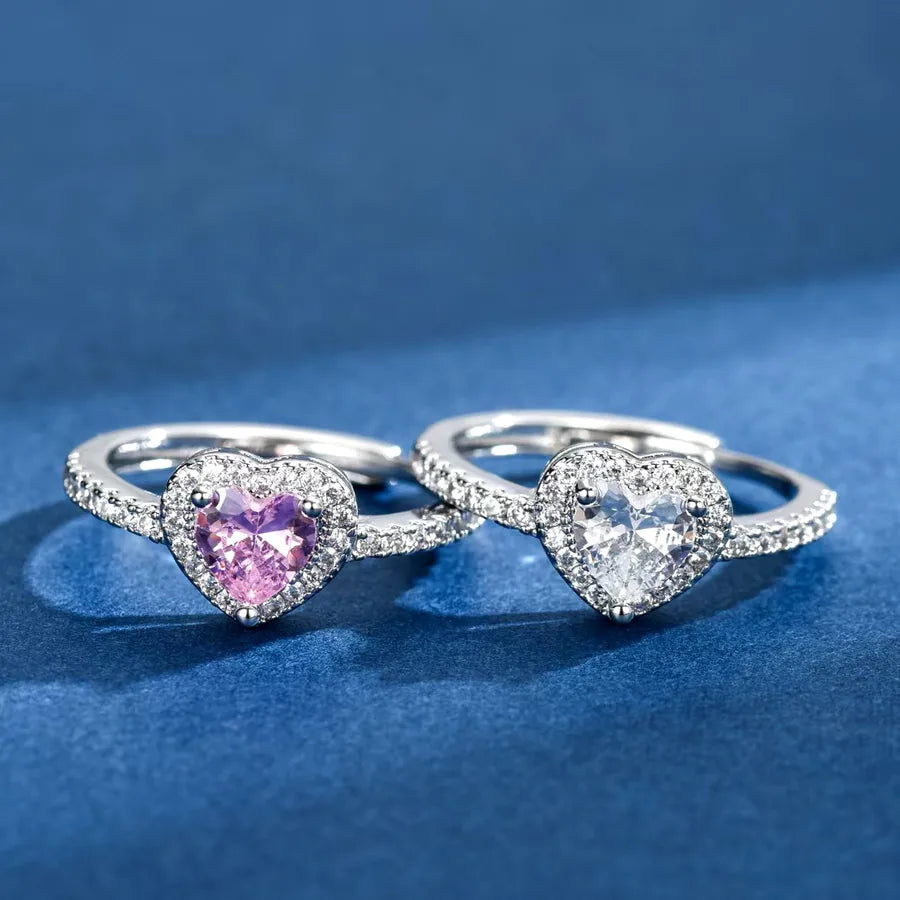 Elegant Heart-Shaped Open Ring for Women