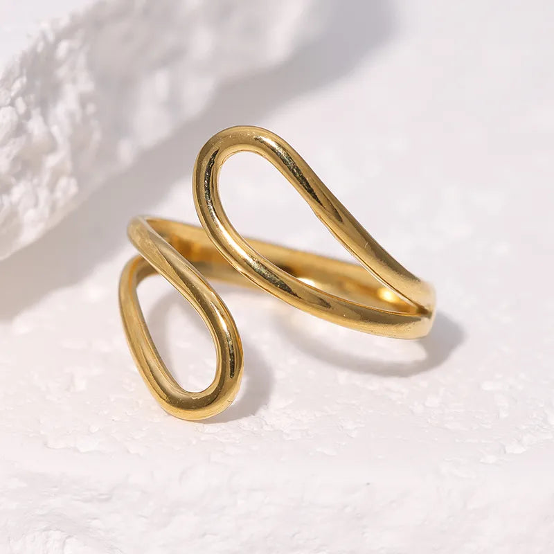 Minimalist Gold Open Ring for Women