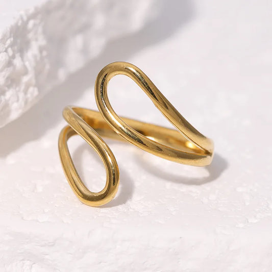 Minimalist Gold Open Ring for Women