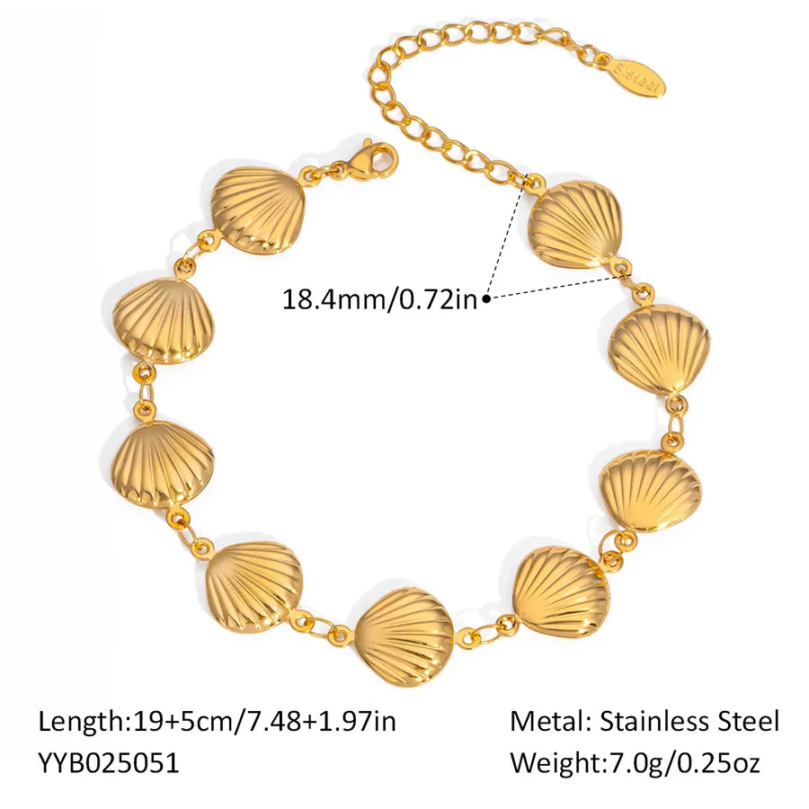 Gold Plated Sunflower Stainless Steel Bracelet Average Size Gold 3#