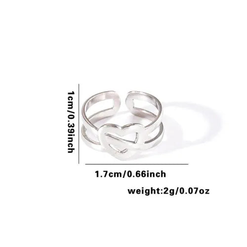 Titanium Steel Fish Tail Ring for Women