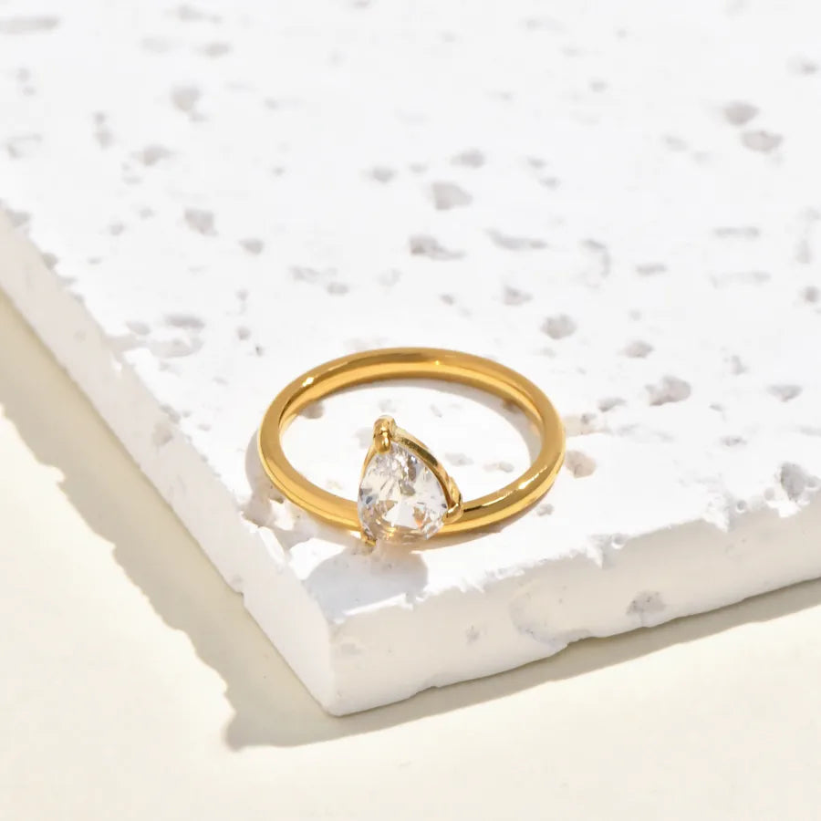 Gold Plated Pearl Heart Ring for Women