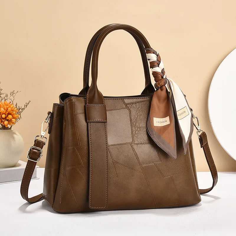 Square PU Leather Shoulder Bag for Women