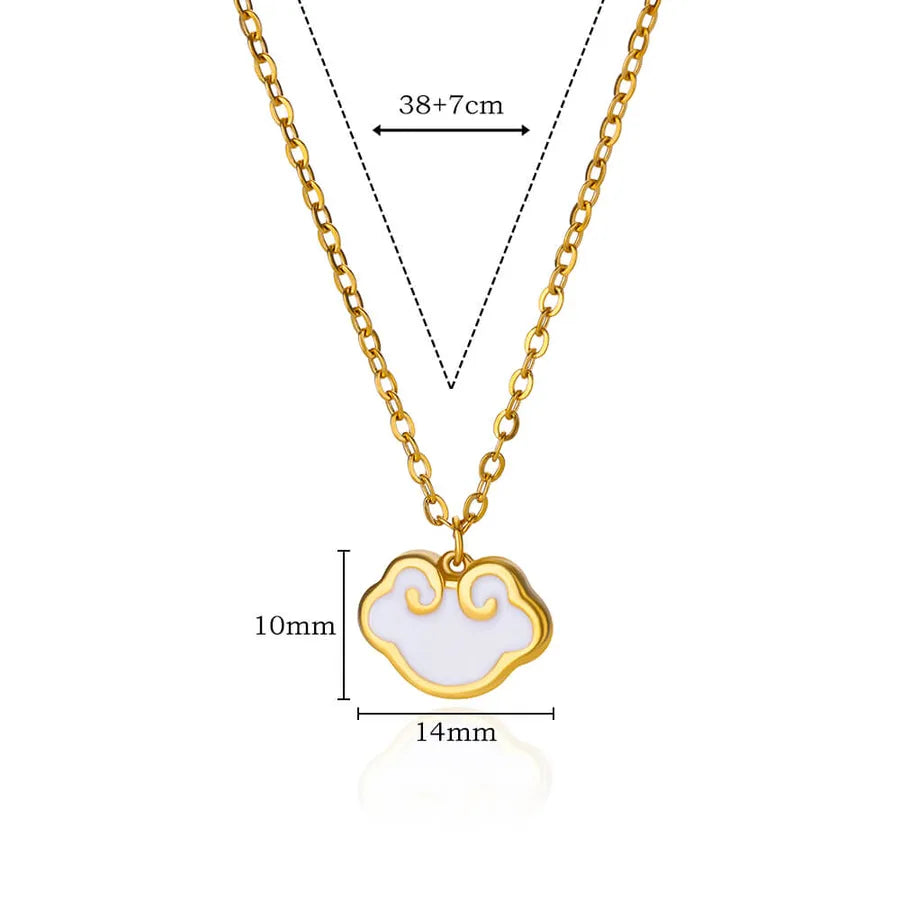18K Gold PVD Geometric Pendant Necklace
