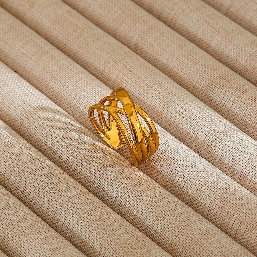 Heart Pattern Stainless Steel Ring 85