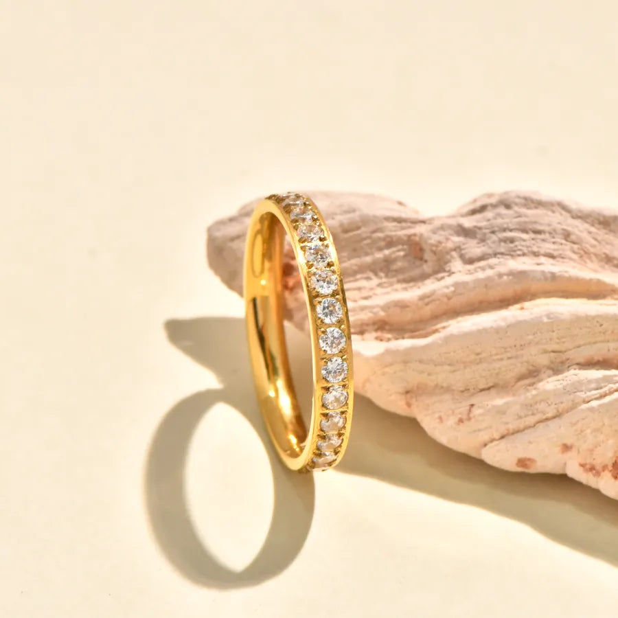 18K Gold Plated Wave Ring – Stainless Steel 5772601