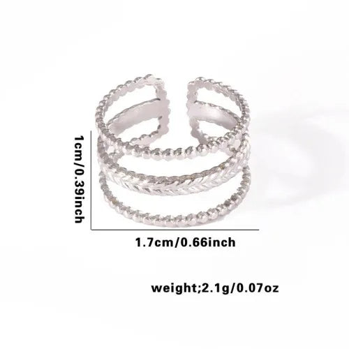 Titanium Steel Fish Tail Ring for Women
