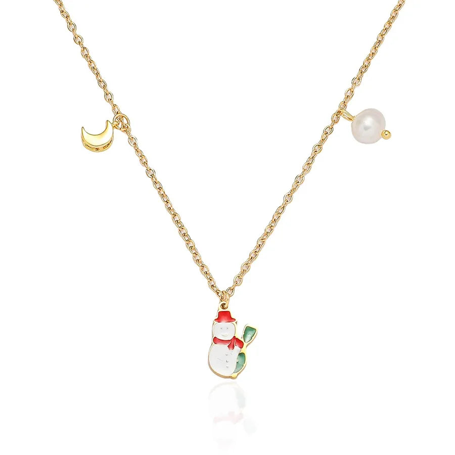 Elegant Freshwater Pearl Christmas Necklace