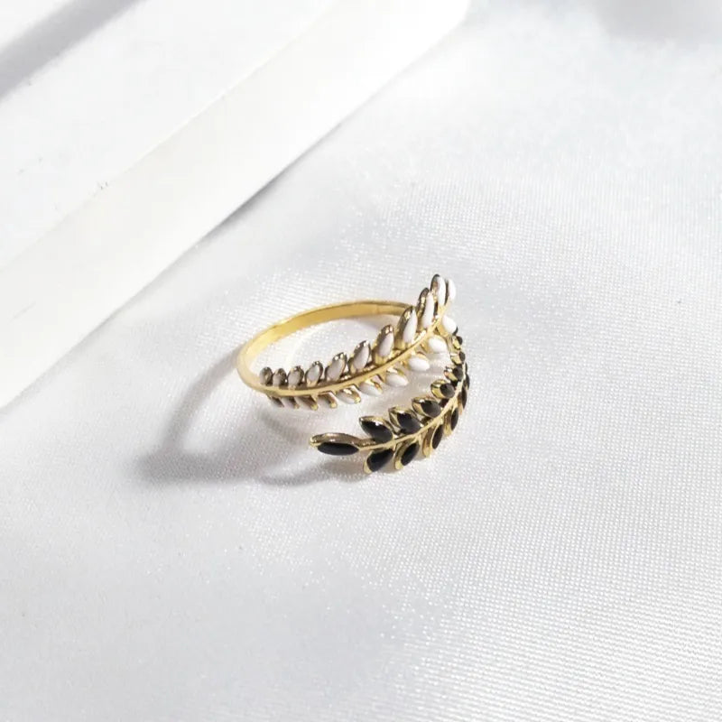 18K Gold Plated Open Wheat Spike Ring