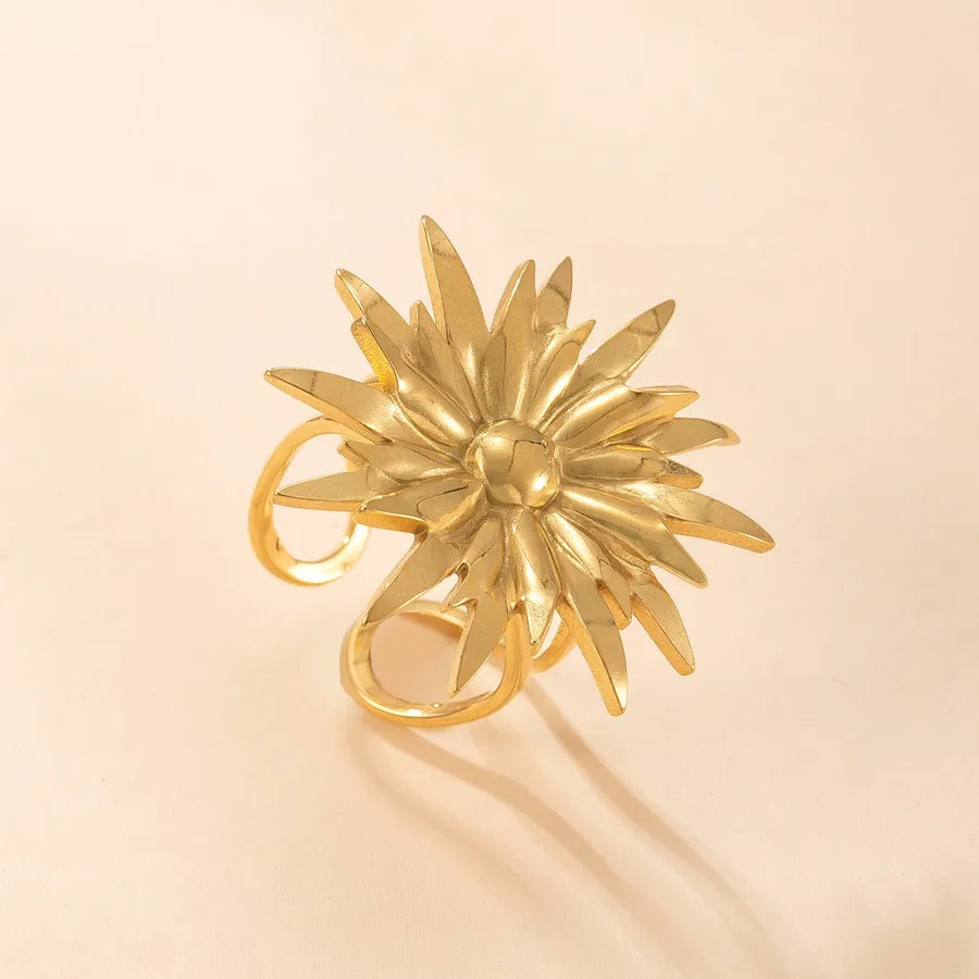 Geometric Stainless Steel Open Ring Average Size YYJZ414