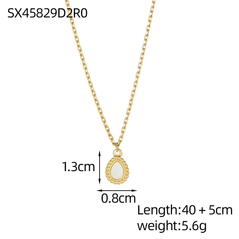 18K Gold Plated Heart & Pentagram Necklace One Size SX45829D2R0 9*9*1