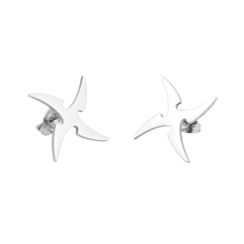 Stainless Steel Windmill Earrings