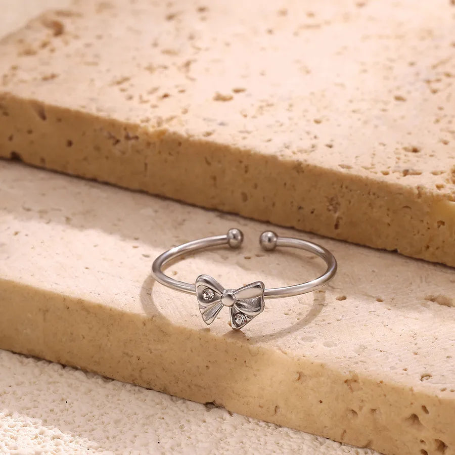 Elegant Butterfly Knot Adjustable Ring