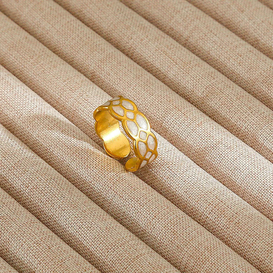 Heart Pattern Stainless Steel Ring 53