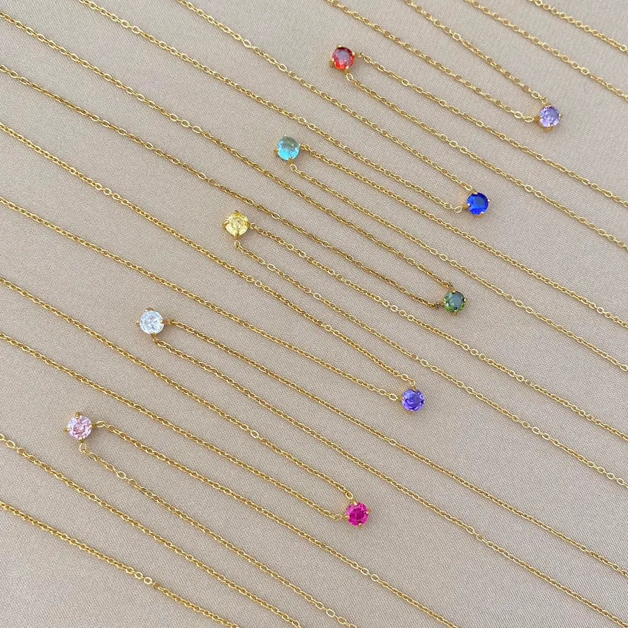 18K Gold Plated Geometric Titanium Steel Necklace