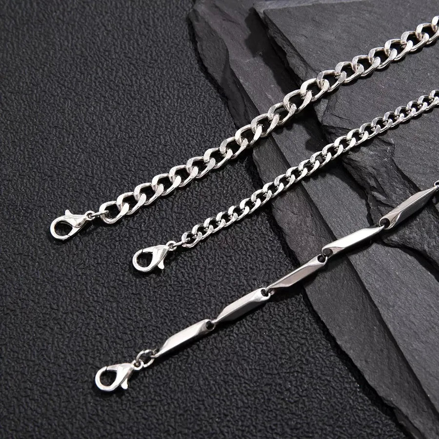 Unisex Titanium Steel Geometric Bracelet