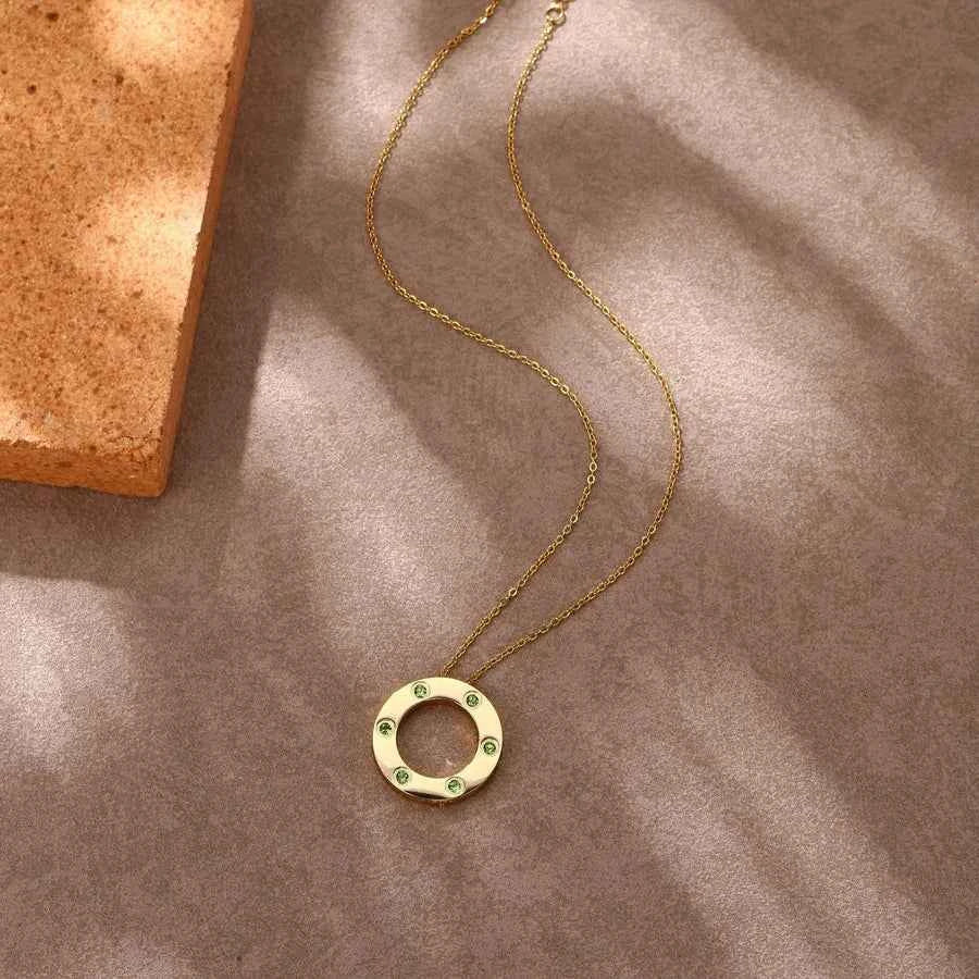 18K Gold Star Pendant Necklace for Women