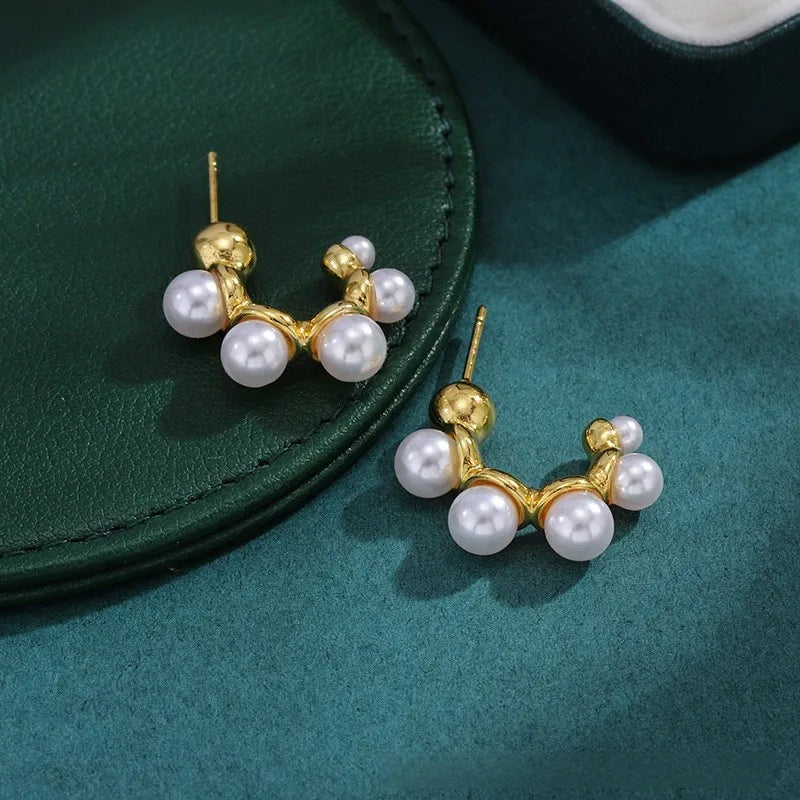 Bold Titanium Steel Large Hoop Earrings ES007