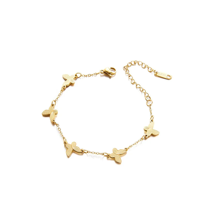 Titanium Steel Butterfly Bracelet