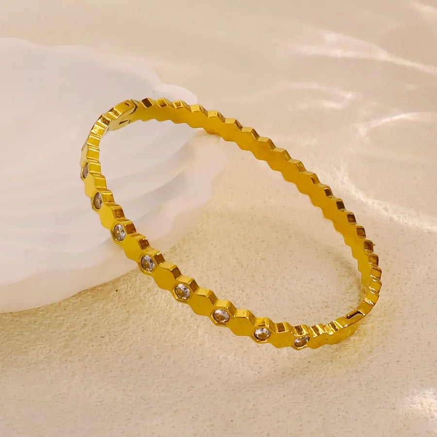 18K Gold Plated Star & Snake Stainless Steel Bracelet