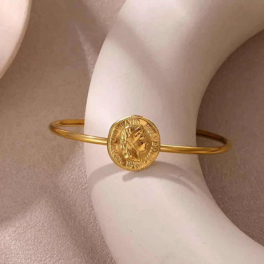 3-Piece Gold Coin Jewelry Set