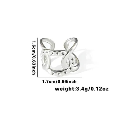 Titanium Steel Fish Tail Ring for Women