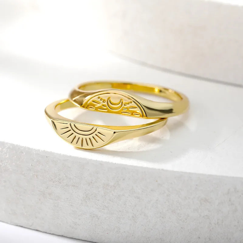 Gold Heart Zircon Ring for Women JZ1249G-8