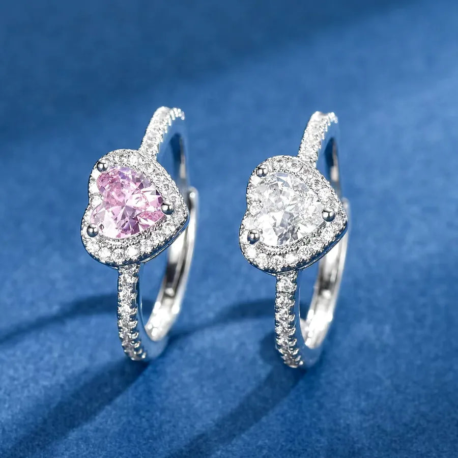 Elegant Heart-Shaped Open Ring for Women