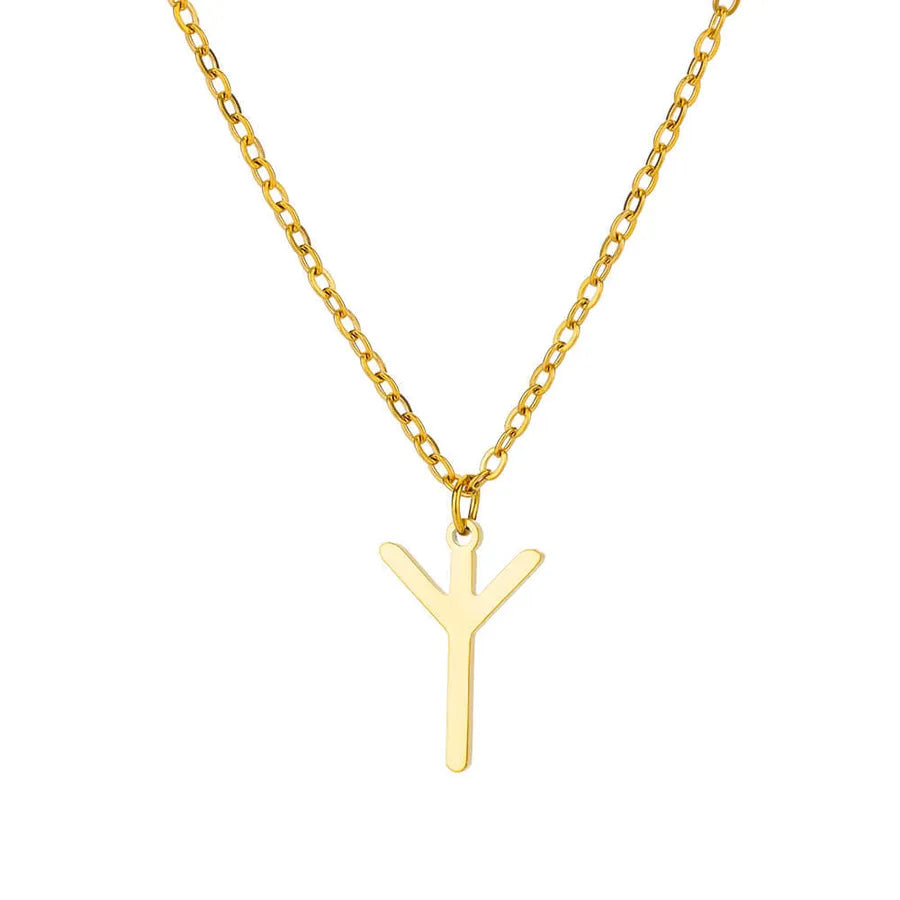 18K Gold Plated Geometric Pendant Necklace 12