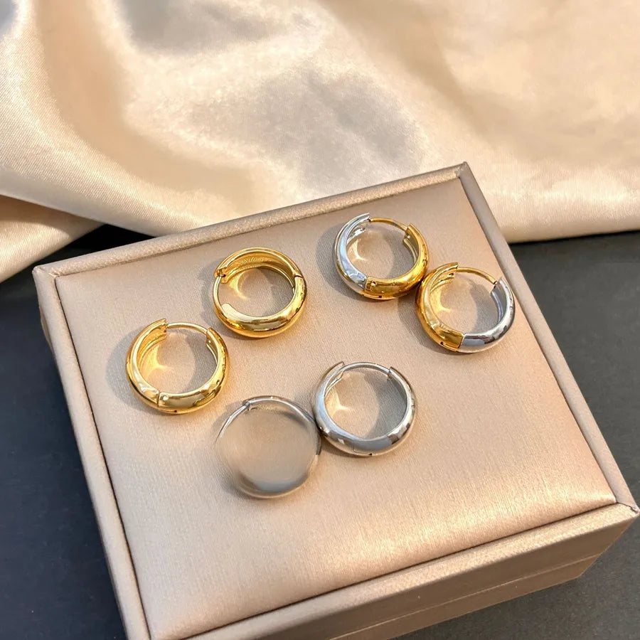 Luxury Titanium Steel Geometric Earrings