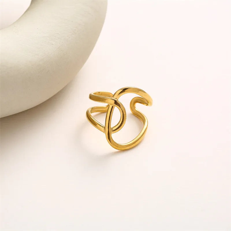 Titanium Steel Bulb-Shaped Adjustable Ring