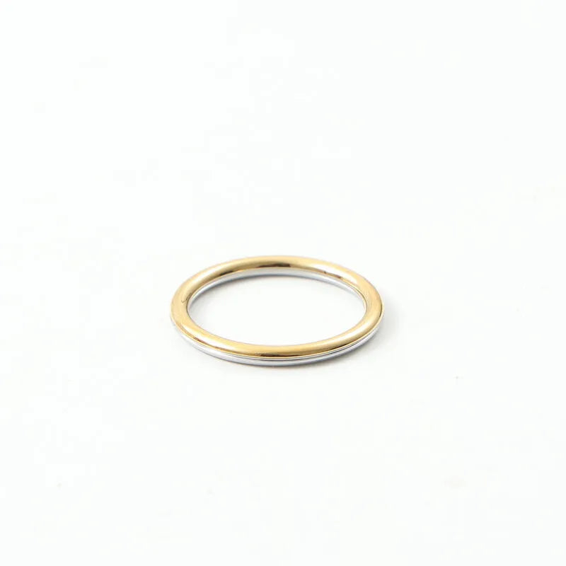 18K Gold Plated Titanium Steel Geometric Ring