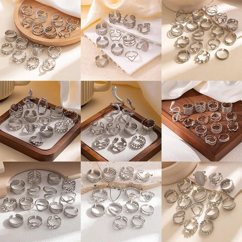 Titanium Steel Fish Tail Ring for Women