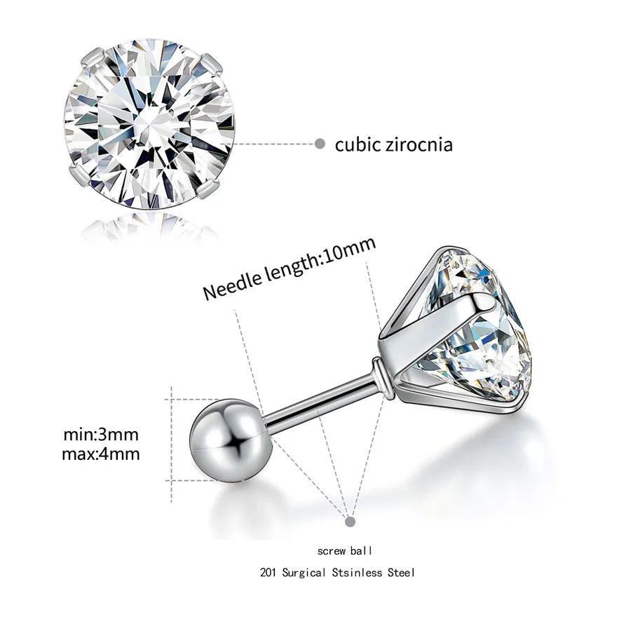 18K Gold PVD Coated Stainless Steel Ear Studs