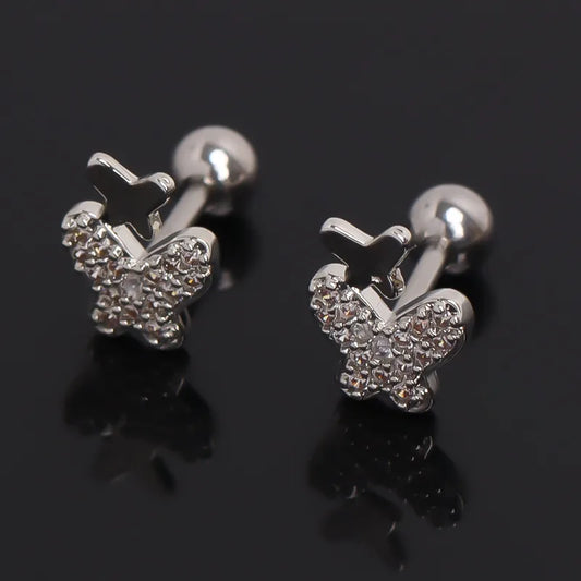 Stainless Steel Butterfly Ear Cuffs