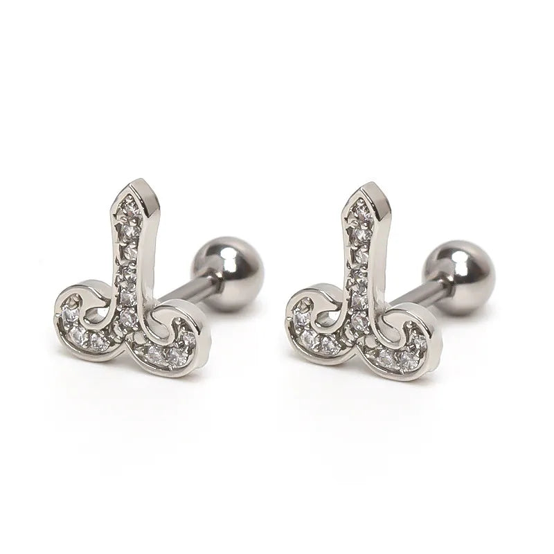 Zodiac Sign Gold Stainless Steel Earrings